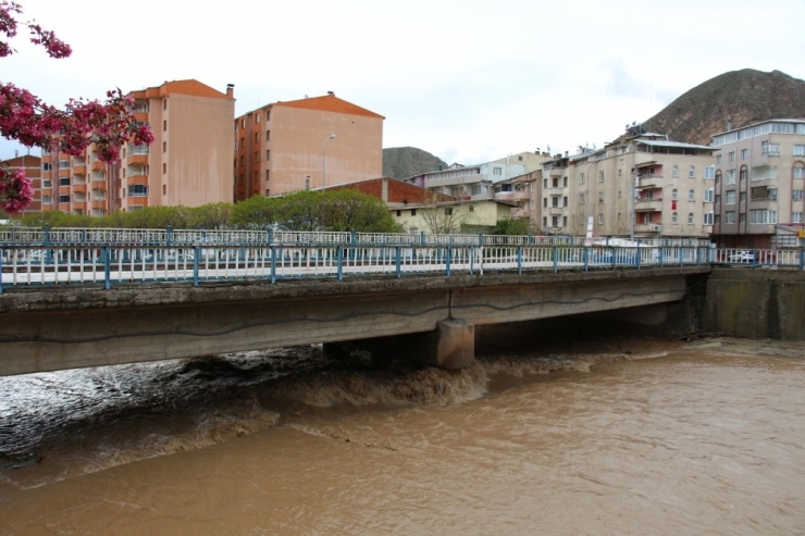 Oltu Çayı’nın Debisi Yükseldi