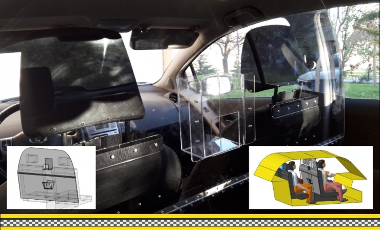 Korona Virüse Karşı Toplu Taşımalara "Taksipan" Koruyucu