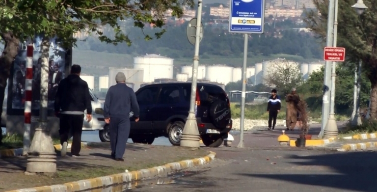 Sahilde Spor Yaptılar, Banklara Oturup Sohbet Ettiler