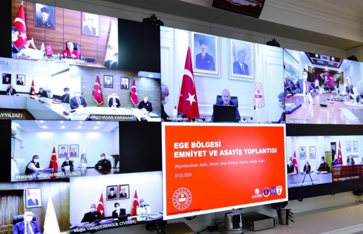 Bakan Soylu’nun Başkanlığından Ege Bölgesi Emniyet Ve Asayiş Toplantısı Yapıldı