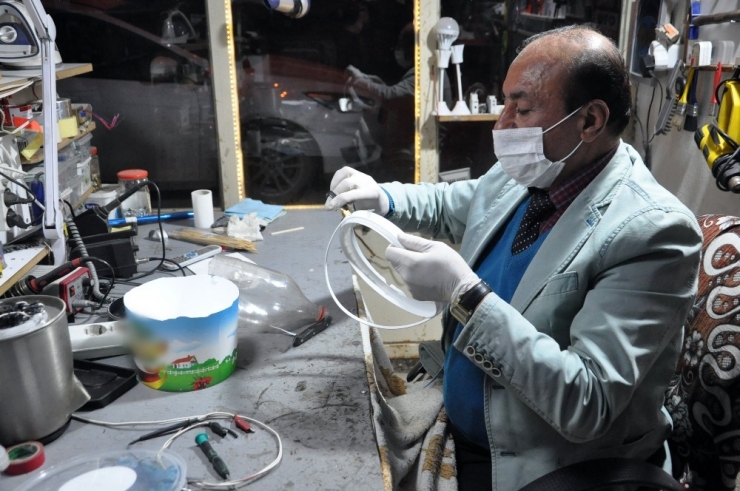 Yoğurt Kabı Ve Pet Şişeden Siperlik