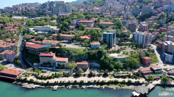 Zonguldak’ta Boş Sokaklar Havadan Görüntülendi