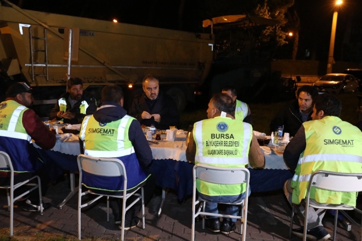 Bursa İçin Sahurda Asfalt Vakti