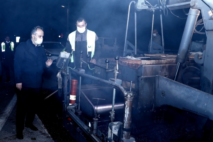 Bursa İçin Sahurda Asfalt Vakti