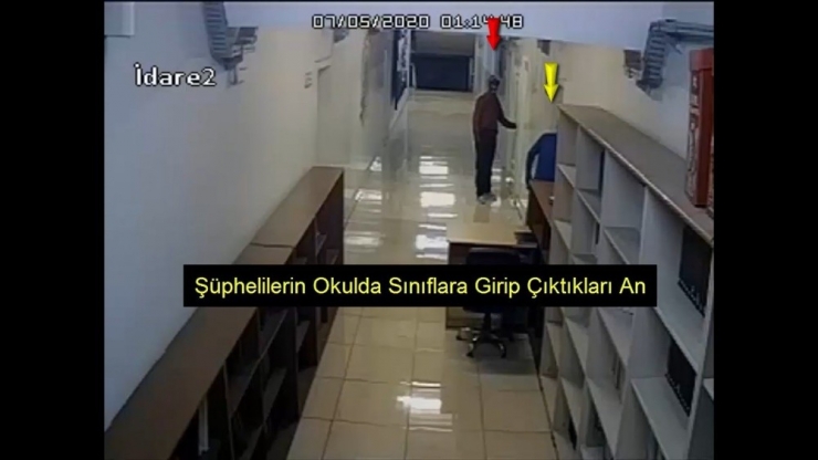 Okuldaki Hırsızlık Anı Kamerada