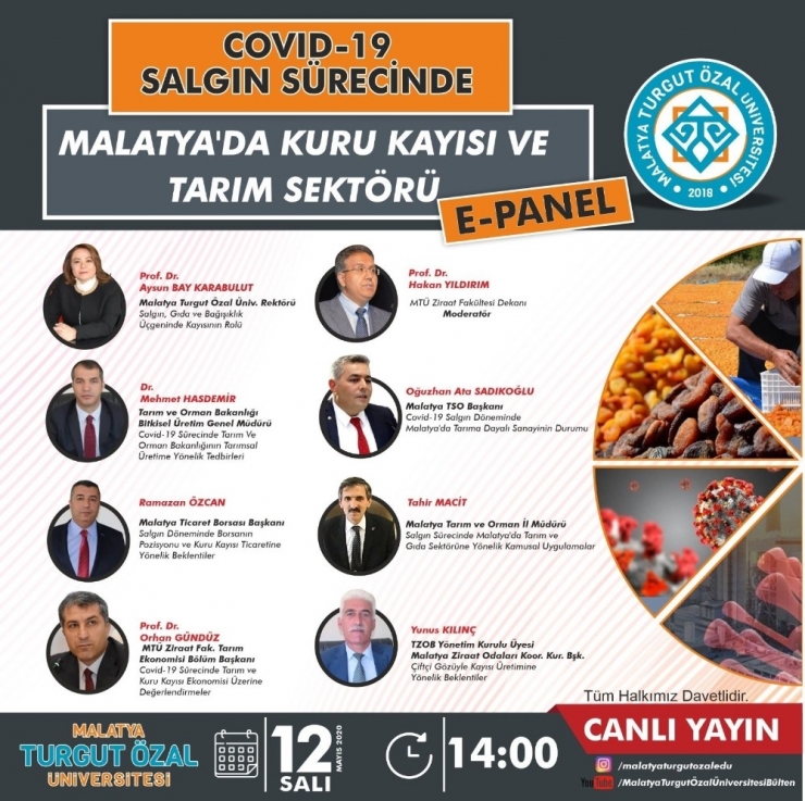 Mtü’den ‘Covıd-19 Sürecinde Kuru Kayısı Ve Tarım Sektörü’ Paneli