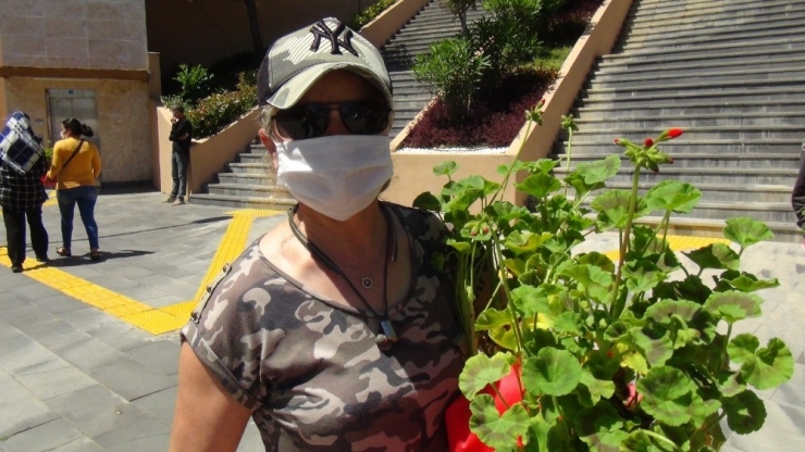 Annelere 10 Bin Adet Saksı Çiçeği