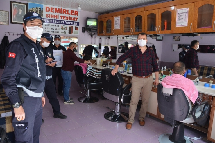 Korkuteli’nde Berber Ve Kuaförler Yaklaşık 2 Ay Sonra Faaliyete Başladı