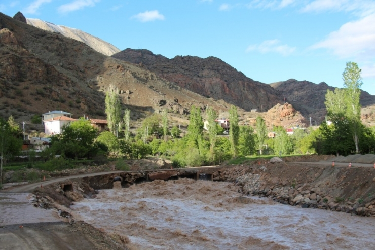 Oltu Çayı Coştu Seralara Taştı