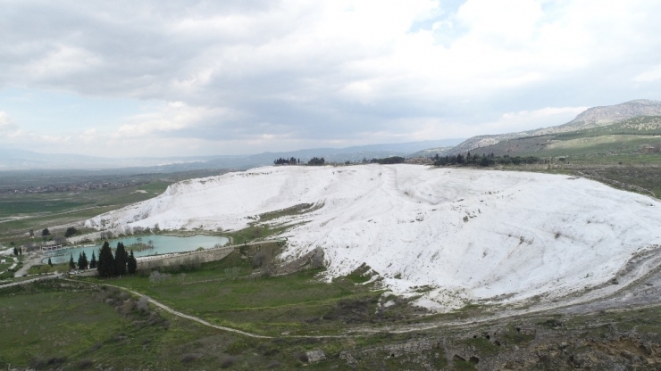 Hava Kalitesi İyileşen Denizli’de Pamukkale’nin Güzelliği Ortaya Çıktı