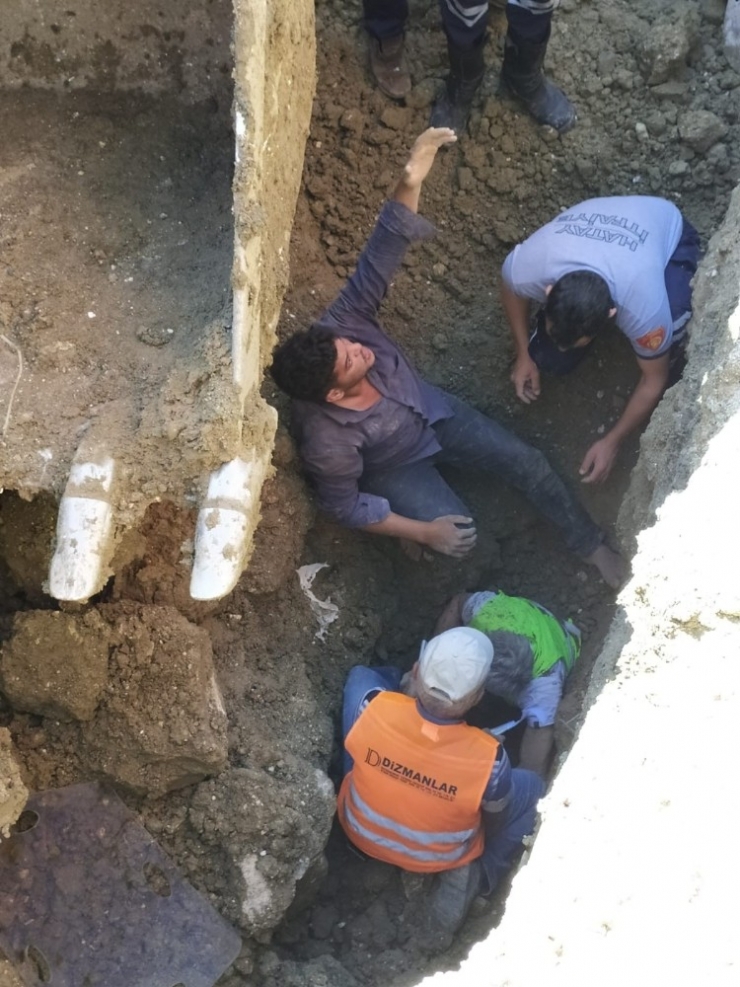 Toprak Altında Kalan İşçi Kurtarıldı