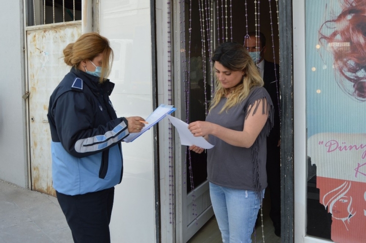 Havza’da Berber Ve Kuaförler Denetlendi