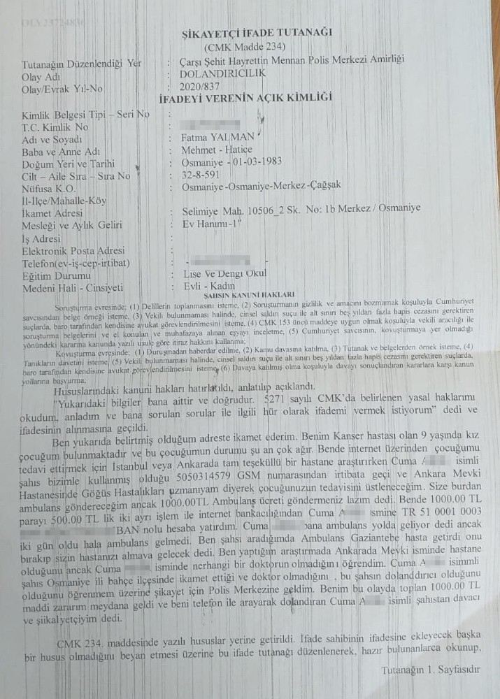 Kendisini Doktor Olarak Tanıtıp 9 Yaşındaki Kanser Hastası Kızın Ailesini Dolandırdı