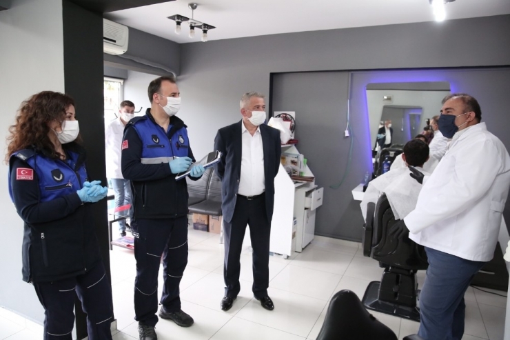 Nilüfer’de Berber Ve Kuaförlere Zabıta Denetimi