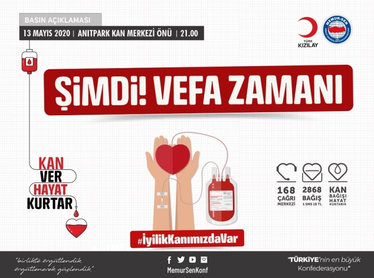 Düzce Memur-sen’den Kan Bağışına Hem Çağrı Hem Destek