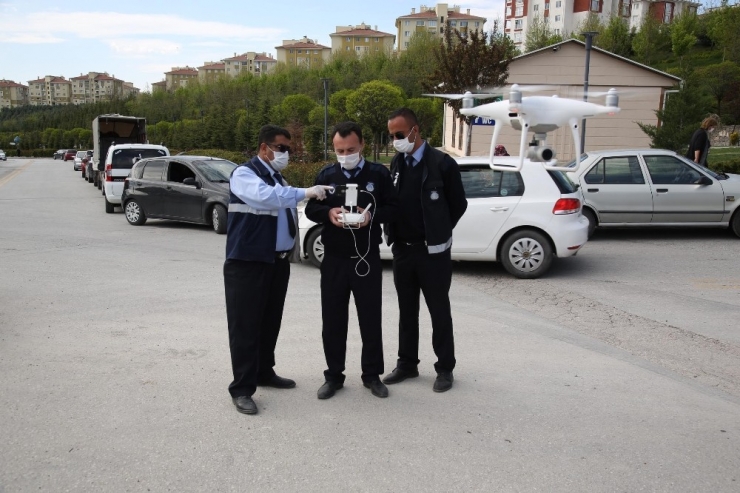 Gölbaşı Belediyesinden Covid-19 Mücadelesine Droneli Çözüm
