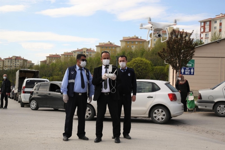 Gölbaşı Belediyesinden Covid-19 Mücadelesine Droneli Çözüm