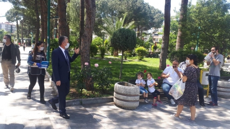 Kaymakam Sırmal’dan Maske Denetimi