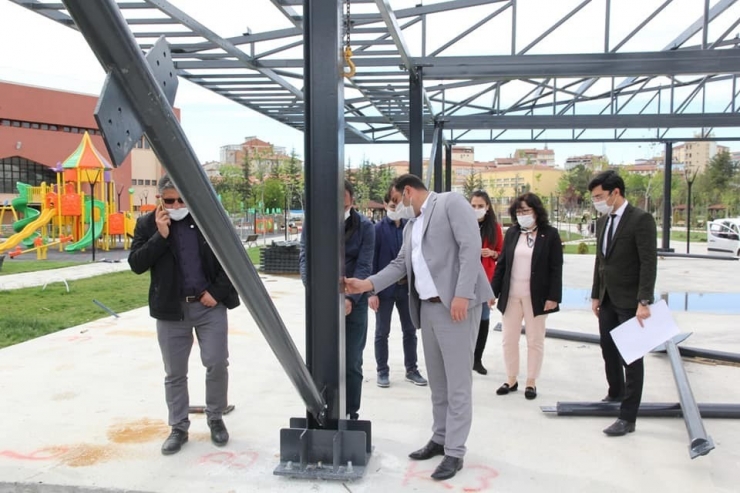 Başkan Yardımcıları Belediye Yatırımlarını İnceledi