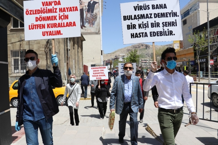 Van’da Korona Virüsle Mücadele Yürüyüşü