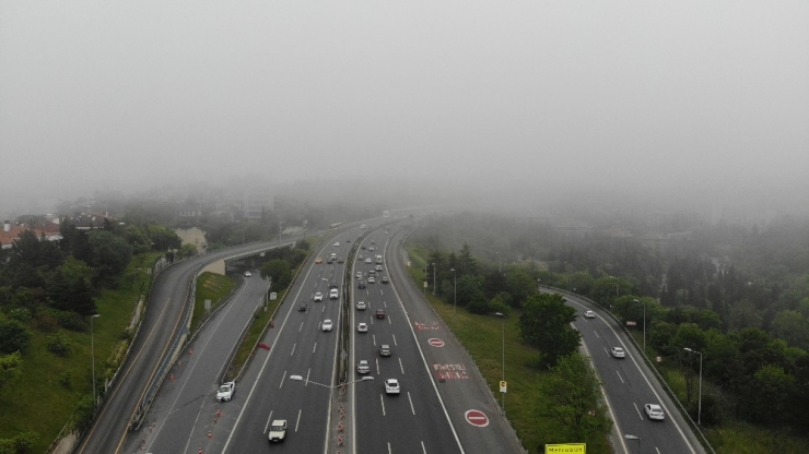 Sis Altındaki İstanbul Havadan Görüntülendi